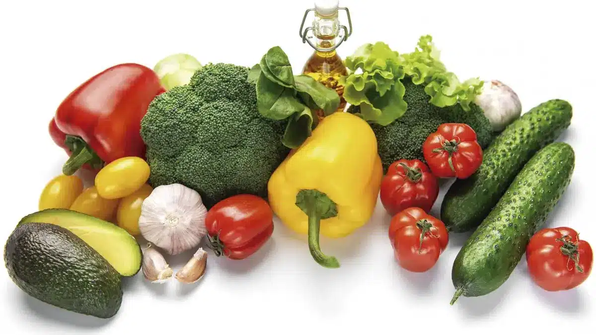 Muestra del color de las verduras para entender los compuestos bioactivos
